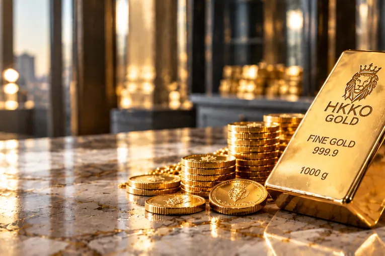 Illustrative HKKO GOLD bullion display